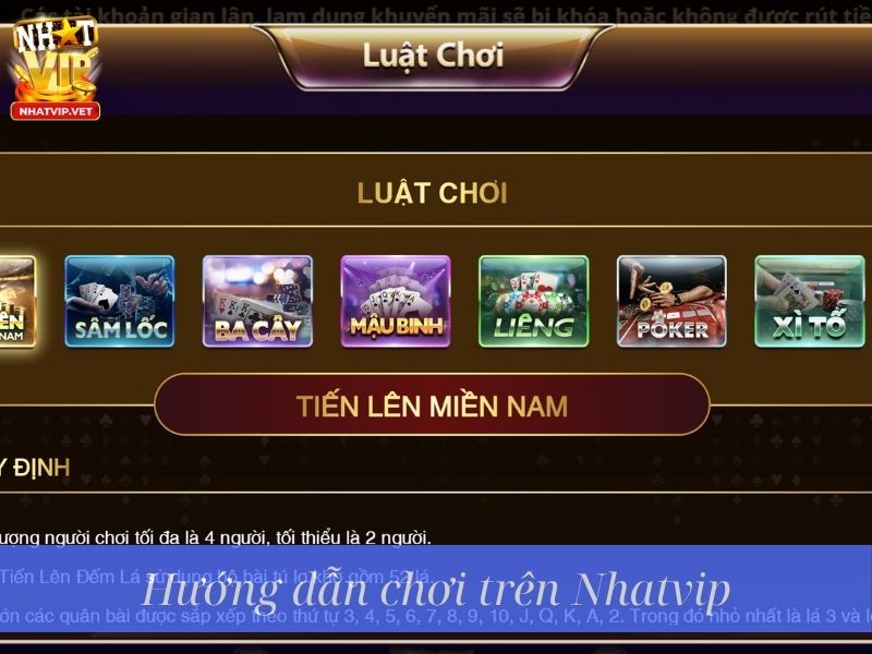 Hướng dẫn chơi trên Nhatvip Hướng dẫn chơi trên Nhatvip