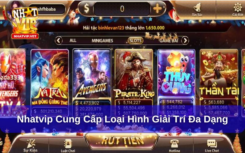 Giới Thiệu Nhatvip - Cổng Game Vui Nhộn, Sôi Động Nhất 2025 2 Các danh mục giải trí tại Nhatvip