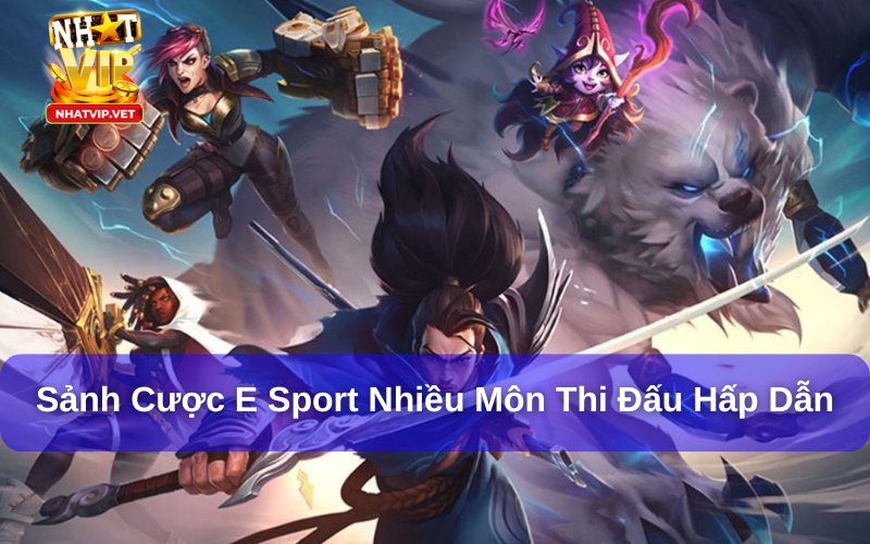 E Sport quy tụ đa dạng các môn thể thao điện tử đỉnh cao